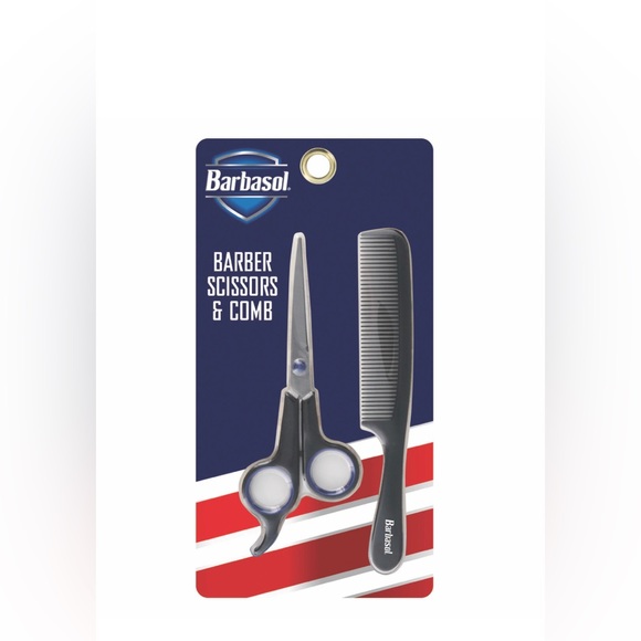Barbasol Barber Scissors and Comb Pack and magnifying mirror - Picture 3 of 8